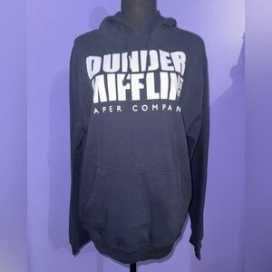 NWOT Dunder Mifflin Dark Navy Blue Hoodie